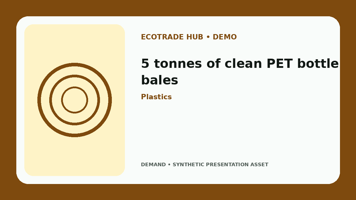5 tonnes of clean PET bottle bales
