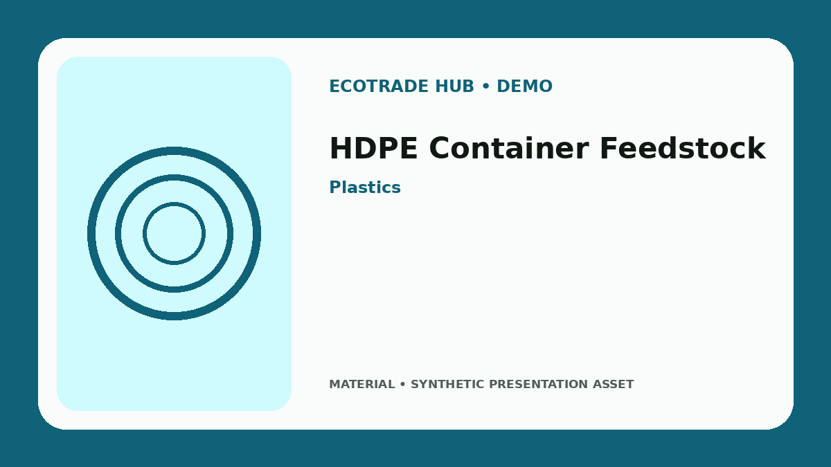 HDPE Container Feedstock