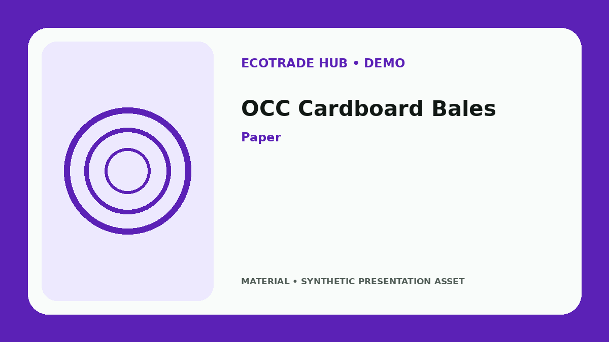 OCC Cardboard Bales