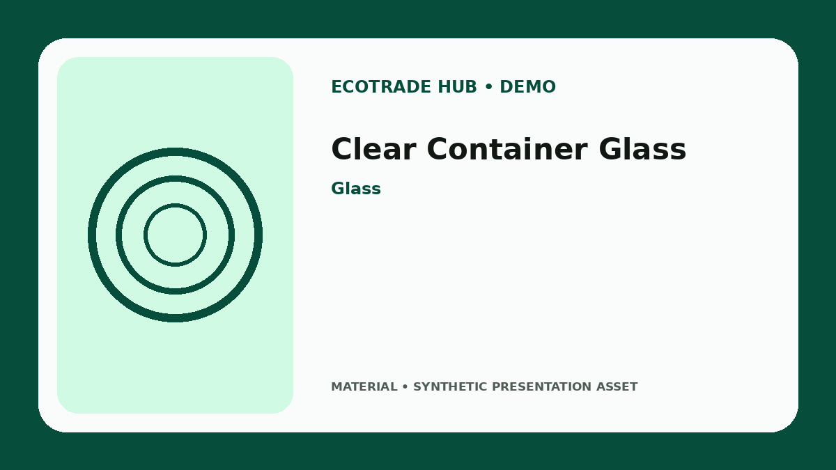 Clear Container Glass