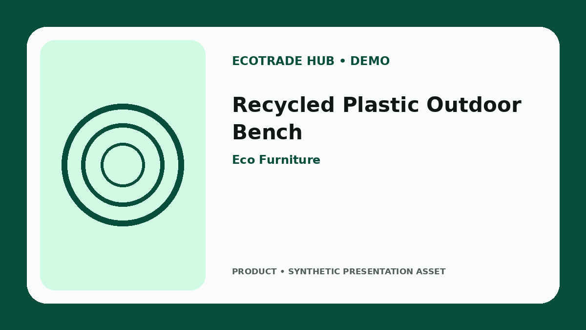 Recycled Plastic Outdoor Bench