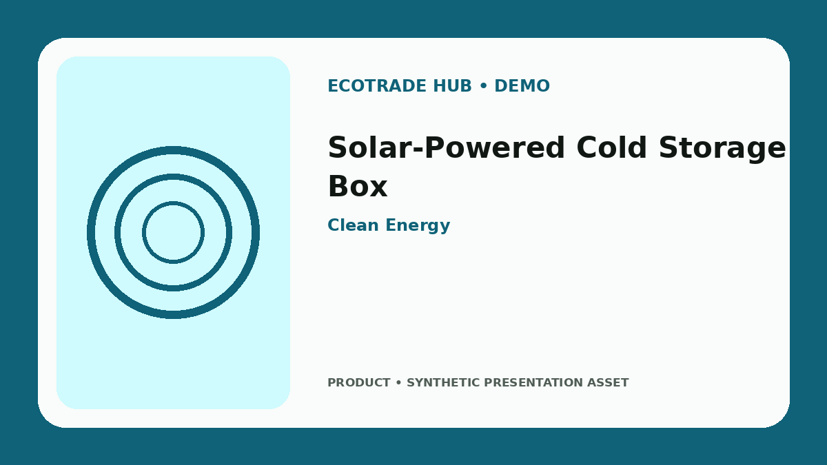 Solar-Powered Cold Storage Box