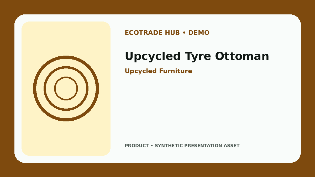 Upcycled Tyre Ottoman