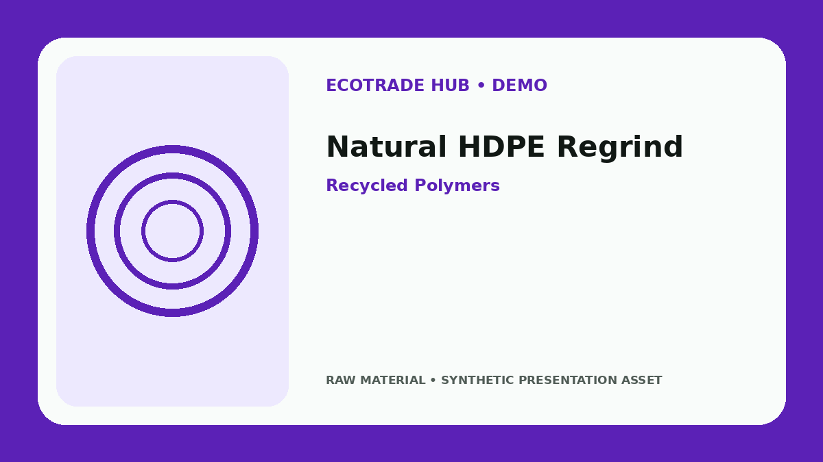 Natural HDPE Regrind