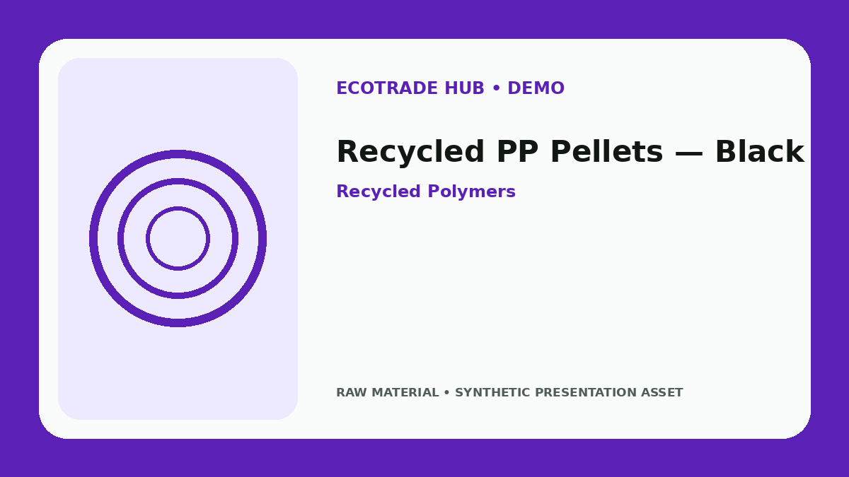 Recycled PP Pellets — Black
